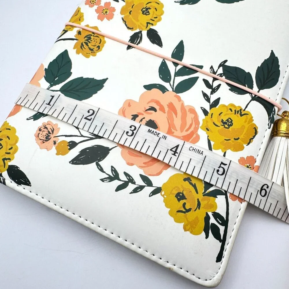 Crate Paper Floral Journal Cover With 2 Inserts Tassel Closure